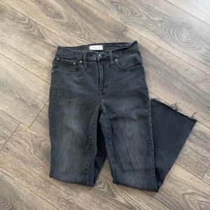 Madewell Black Cali Demi Denim